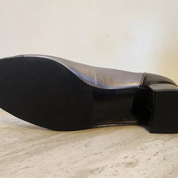 Trotters Daisy Pump Women's Shoes Taupe/ Pewter Size US 8.5 Block Heel - Picture 8 of 11